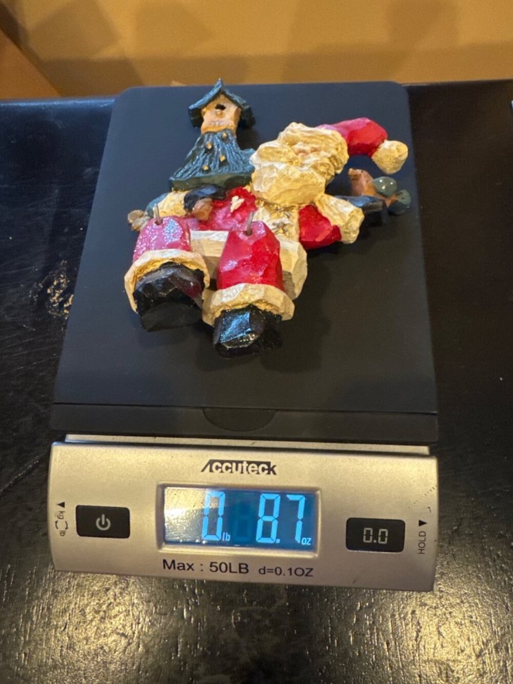Kurt S Adler Snowtown Sitting Santa With Bird Dangling Legs Shelf Sitter w/Box - Picture 14 of 14